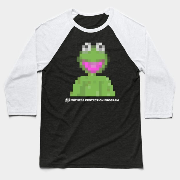 Kermit Witness Protection Program Baseball T-Shirt by NerdShizzle